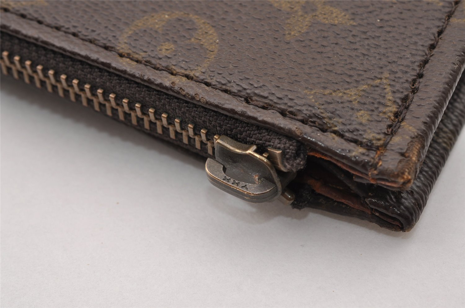 Auth Louis Vuitton Monogram Poche Documents Document Case Old Model Junk 3740I