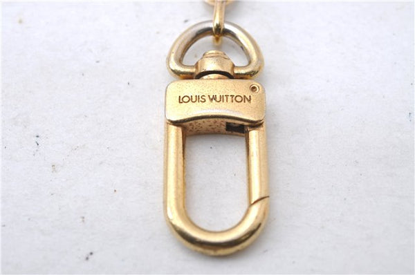 Authentic Louis Vuitton Charm Key Chain Anokre Gold M62694 LV 3742D