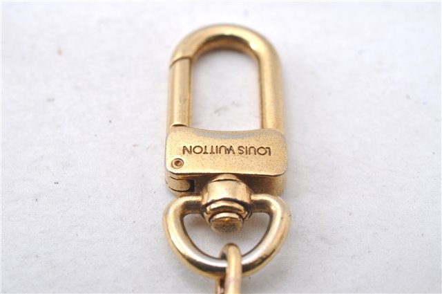 Authentic Louis Vuitton Charm Key Chain Anokre Gold M62694 LV 3742D