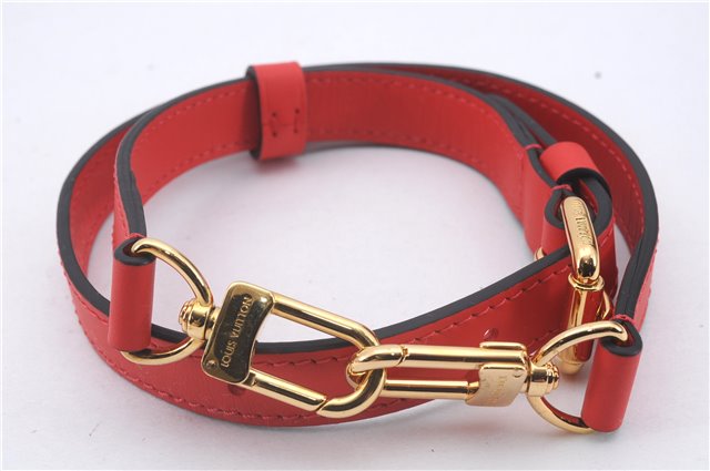 Authentic Louis Vuitton Leather Shoulder Strap Red 24.8-28.7