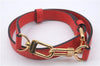 Authentic Louis Vuitton Leather Shoulder Strap Red 24.8-28.7" LV Box 3745D