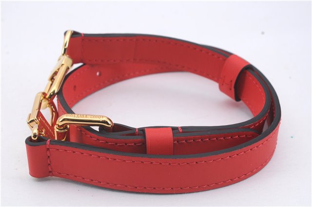 Authentic Louis Vuitton Leather Shoulder Strap Red 24.8-28.7