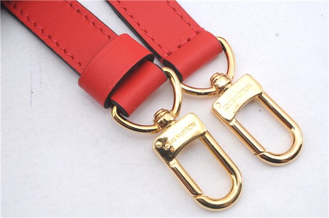 Authentic Louis Vuitton Leather Shoulder Strap Red 24.8-28.7