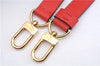 Authentic Louis Vuitton Leather Shoulder Strap Red 24.8-28.7" LV Box 3745D