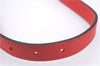 Authentic Louis Vuitton Leather Shoulder Strap Red 24.8-28.7" LV Box 3745D