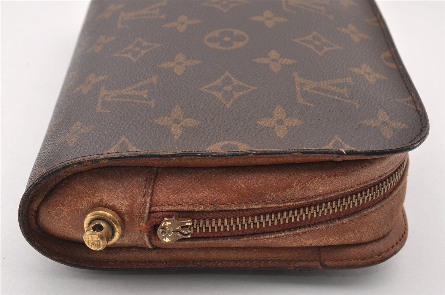 Authentic Louis Vuitton Monogram Orsay Clutch Hand Bag Purse M51790 Junk 3746I