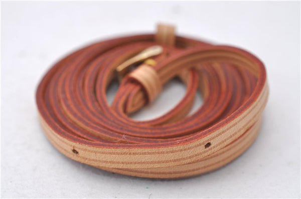 Authentic Louis Vuitton Leather Shoulder Strap Beige 48.8" LV 3750D