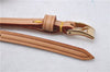 Authentic Louis Vuitton Leather Shoulder Strap Beige 48.8" LV 3750D