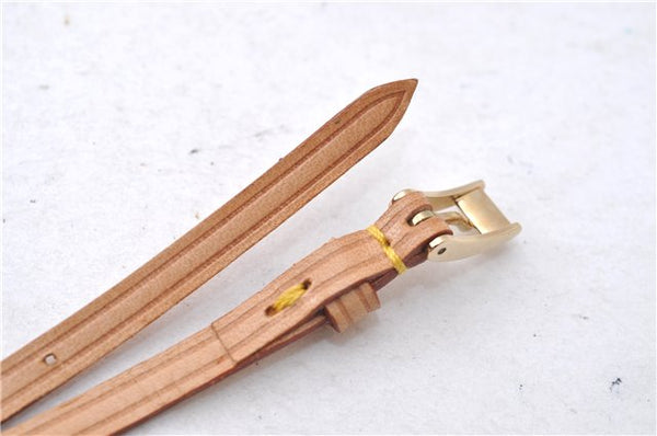 Authentic Louis Vuitton Leather Shoulder Strap Beige 48.8" LV 3750D