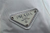 Authentic PRADA Nylon Leather Shoulder Hand Bag Purse B8490 White 3751C