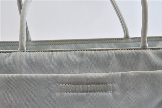 Authentic PRADA Nylon Leather Shoulder Hand Bag Purse B8490 White 3751C