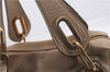 Authentic Chloe Paraty 2Way Shoulder Hand Bag Leather Beige 3755D