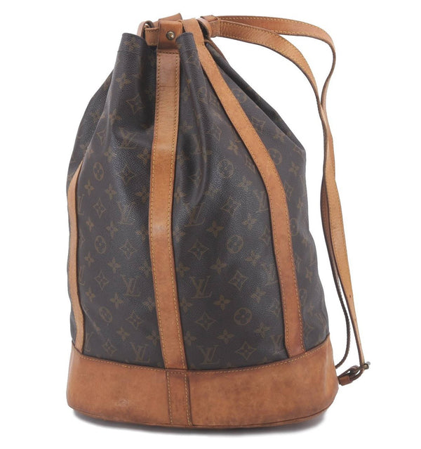 Authentic Louis Vuitton Monogram Randonnee GM Shoulder Bag M42244 LV 3760D