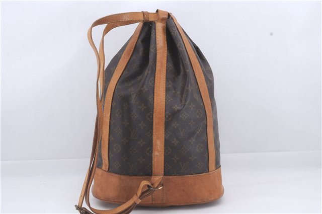 Authentic Louis Vuitton Monogram Randonnee GM Shoulder Bag M42244 LV 3760D
