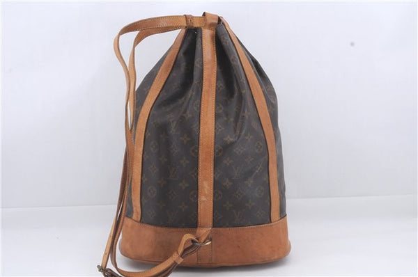 Authentic Louis Vuitton Monogram Randonnee GM Shoulder Bag M42244 LV 3760D