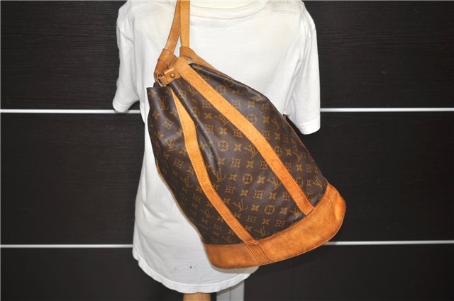 Authentic Louis Vuitton Monogram Randonnee GM Shoulder Bag M42244 LV 3760D