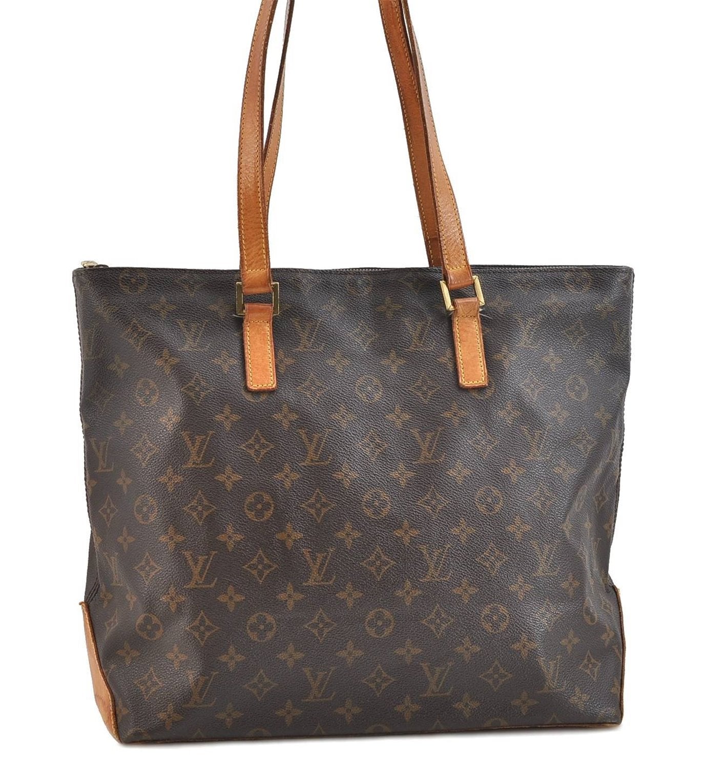 Authentic Louis Vuitton Monogram Cabas Mezzo Tote Bag M51151 LV 3763D