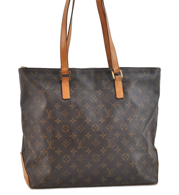 Authentic Louis Vuitton Monogram Cabas Mezzo Tote Bag M51151 LV 3763D