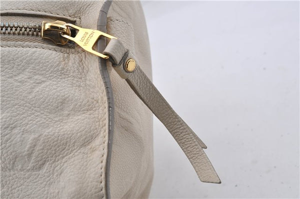 Auth Louis Vuitton Monogram Empreinte Anspire Shoulder Hand Bag Ivory LV 3765D