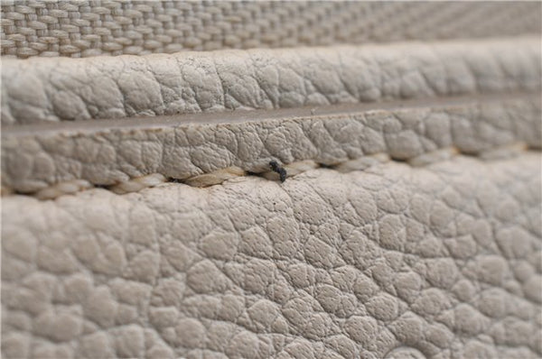 Auth Louis Vuitton Monogram Empreinte Anspire Shoulder Hand Bag Ivory LV 3765D