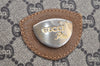 Authentic GUCCI Web Sherry Line GG Plus GG PVC Leather Tote Bag Brown 3769I