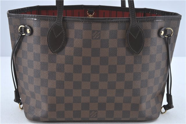 Authentic Louis Vuitton Damier Neverfull PM Shoulder Tote Bag N51109 LV 3771A