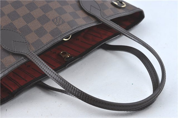 Authentic Louis Vuitton Damier Neverfull PM Shoulder Tote Bag N51109 LV 3771A