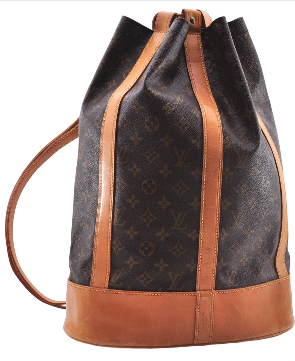 Authentic Louis Vuitton Monogram Randonnee GM Shoulder Bag M42244 LV 3774E