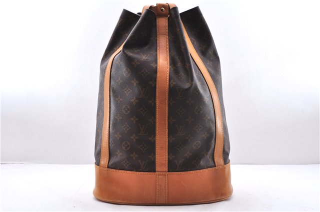 Authentic Louis Vuitton Monogram Randonnee GM Shoulder Bag M42244 LV 3774E