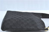Authentic GUCCI Shoulder Cross Bag Purse GG Canvas Leather 91761 Black 3778C