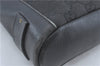 Authentic GUCCI Shoulder Cross Bag Purse GG Canvas Leather 91761 Black 3778C
