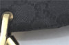 Authentic GUCCI Shoulder Cross Bag Purse GG Canvas Leather 91761 Black 3778C