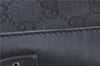 Authentic GUCCI Shoulder Cross Bag Purse GG Canvas Leather 91761 Black 3778C