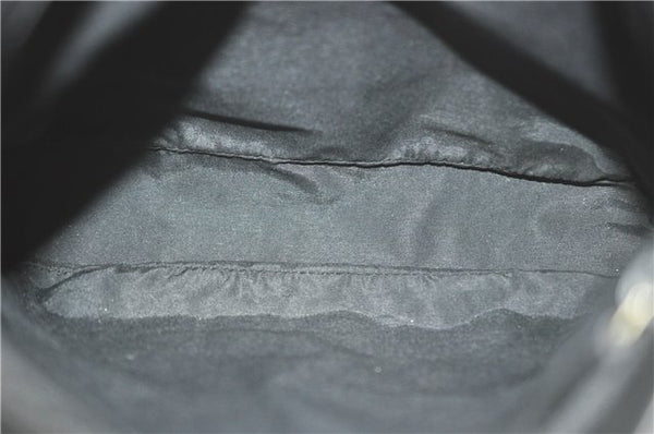 Authentic GUCCI Shoulder Cross Bag Purse GG Canvas Leather 91761 Black 3778C