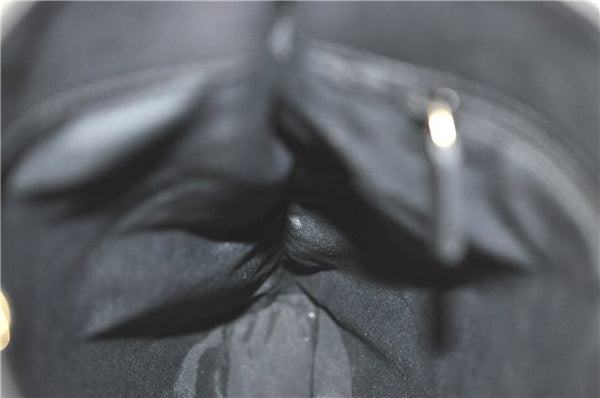 Authentic GUCCI Shoulder Cross Bag Purse GG Canvas Leather 91761 Black 3778C