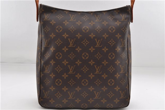 Authentic Louis Vuitton Monogram Looping GM Shoulder Bag M51145 LV 3779E