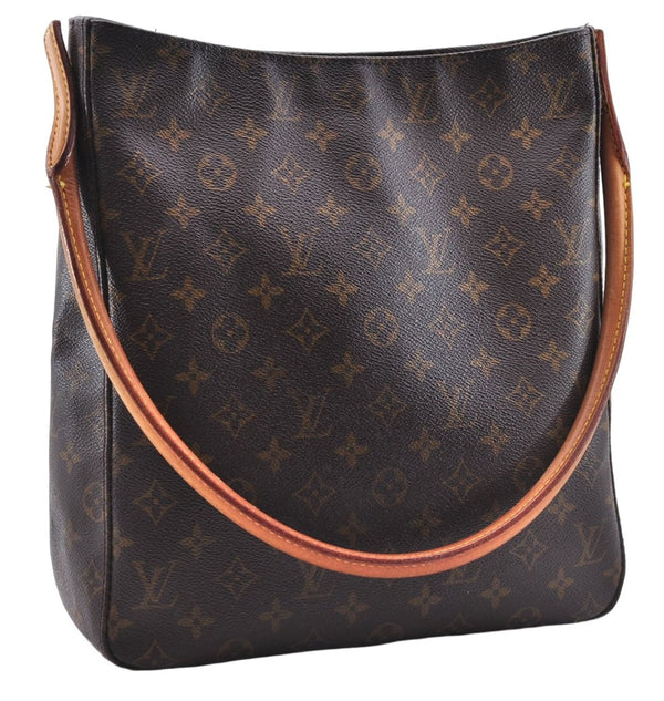 Authentic Louis Vuitton Monogram Looping GM Shoulder Bag M51145 LV 3780E