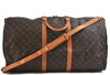 Auth Louis Vuitton Monogram Keepall Bandouliere 60 Boston Bag M41412 LV 3781D