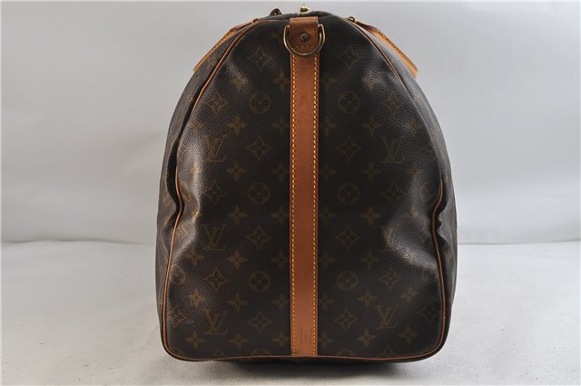 Auth Louis Vuitton Monogram Keepall Bandouliere 60 Boston Bag M41412 LV 3781D