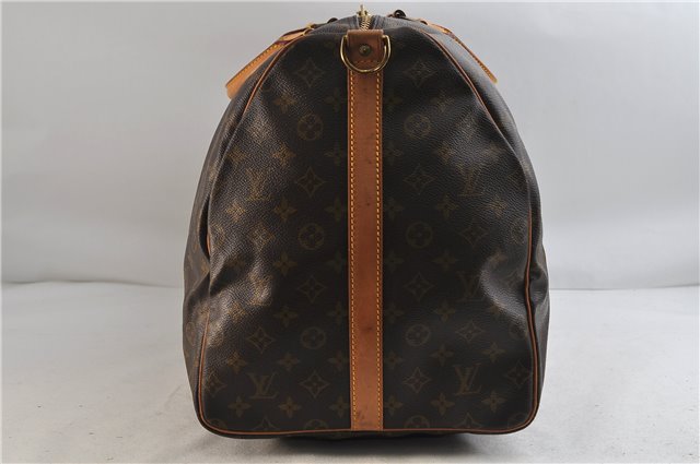 Auth Louis Vuitton Monogram Keepall Bandouliere 60 Boston Bag M41412 LV 3781D