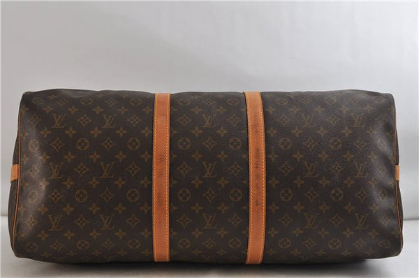 Auth Louis Vuitton Monogram Keepall Bandouliere 60 Boston Bag M41412 LV 3781D