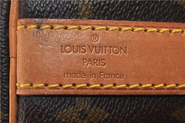 Auth Louis Vuitton Monogram Keepall Bandouliere 60 Boston Bag M41412 LV 3781D