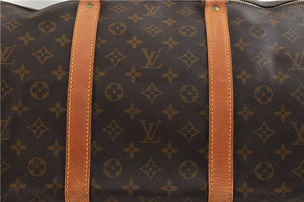 Auth Louis Vuitton Monogram Keepall Bandouliere 60 Boston Bag M41412 LV 3781D