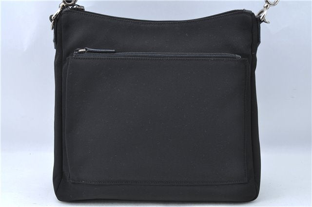 Authentic GUCCI Bamboo Shoulder Hand Bag Nylon Leather 0000509 Black Junk 3782D