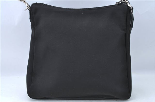 Authentic GUCCI Bamboo Shoulder Hand Bag Nylon Leather 0000509 Black Junk 3782D