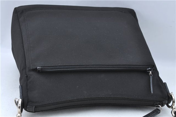 Authentic GUCCI Bamboo Shoulder Hand Bag Nylon Leather 0000509 Black Junk 3782D