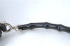 Authentic GUCCI Bamboo Shoulder Hand Bag Nylon Leather 0000509 Black Junk 3782D
