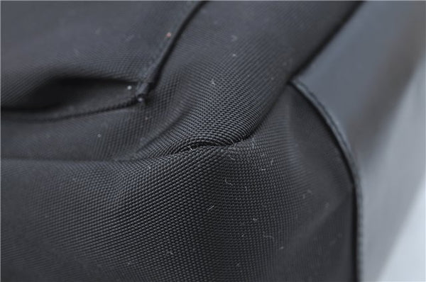 Authentic GUCCI Bamboo Shoulder Hand Bag Nylon Leather 0000509 Black Junk 3782D