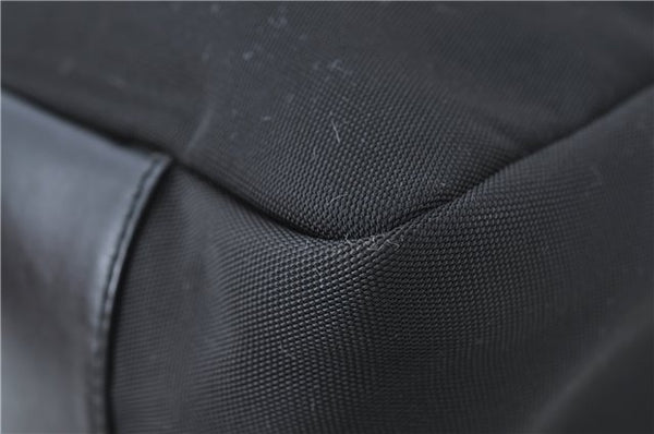 Authentic GUCCI Bamboo Shoulder Hand Bag Nylon Leather 0000509 Black Junk 3782D