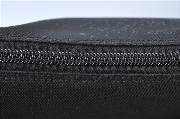 Authentic GUCCI Bamboo Shoulder Hand Bag Nylon Leather 0000509 Black Junk 3782D